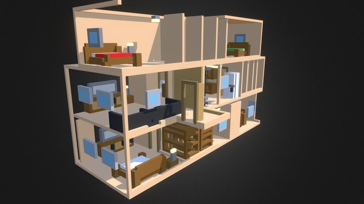 House Floor Plan V1 3D Model