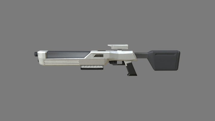 Sci-Fi Energy Rifle 3D Model