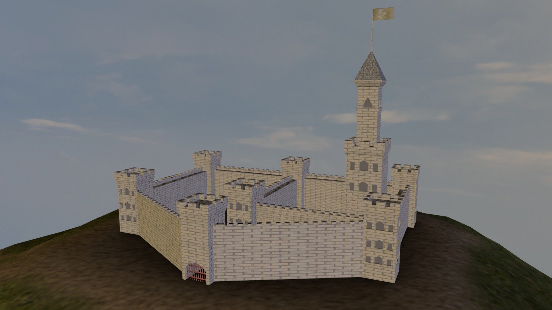 Fantasy Castle Download Free 3D model by ThePinkPanda