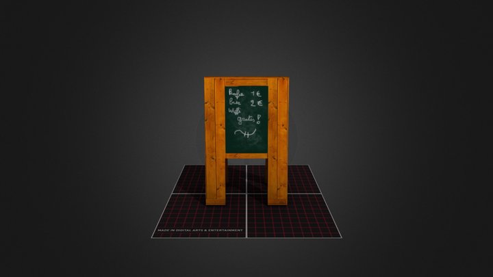 stoepbord 3D Model