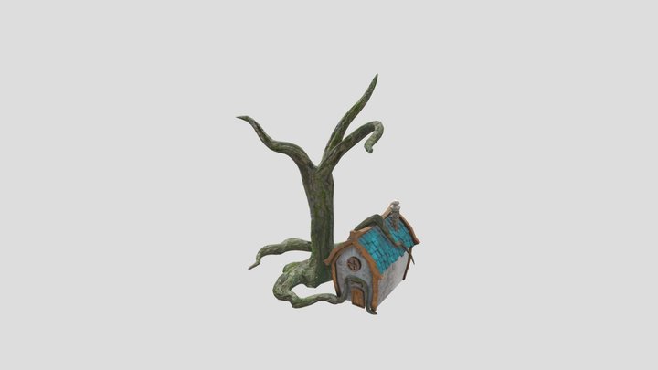 Elven Tree House 3D Model