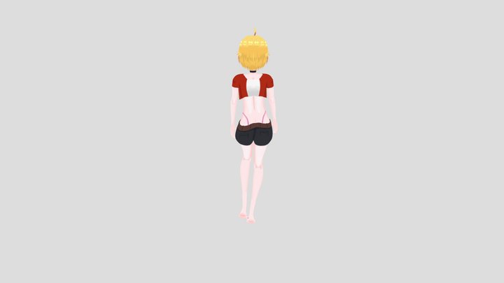 Anime Girl 3D Model