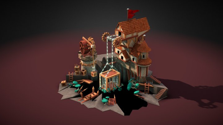 DAE Risen - Ska Rift Elevator (Animated) 3D Model