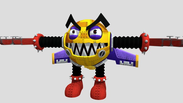 Toc-Man 3D Model