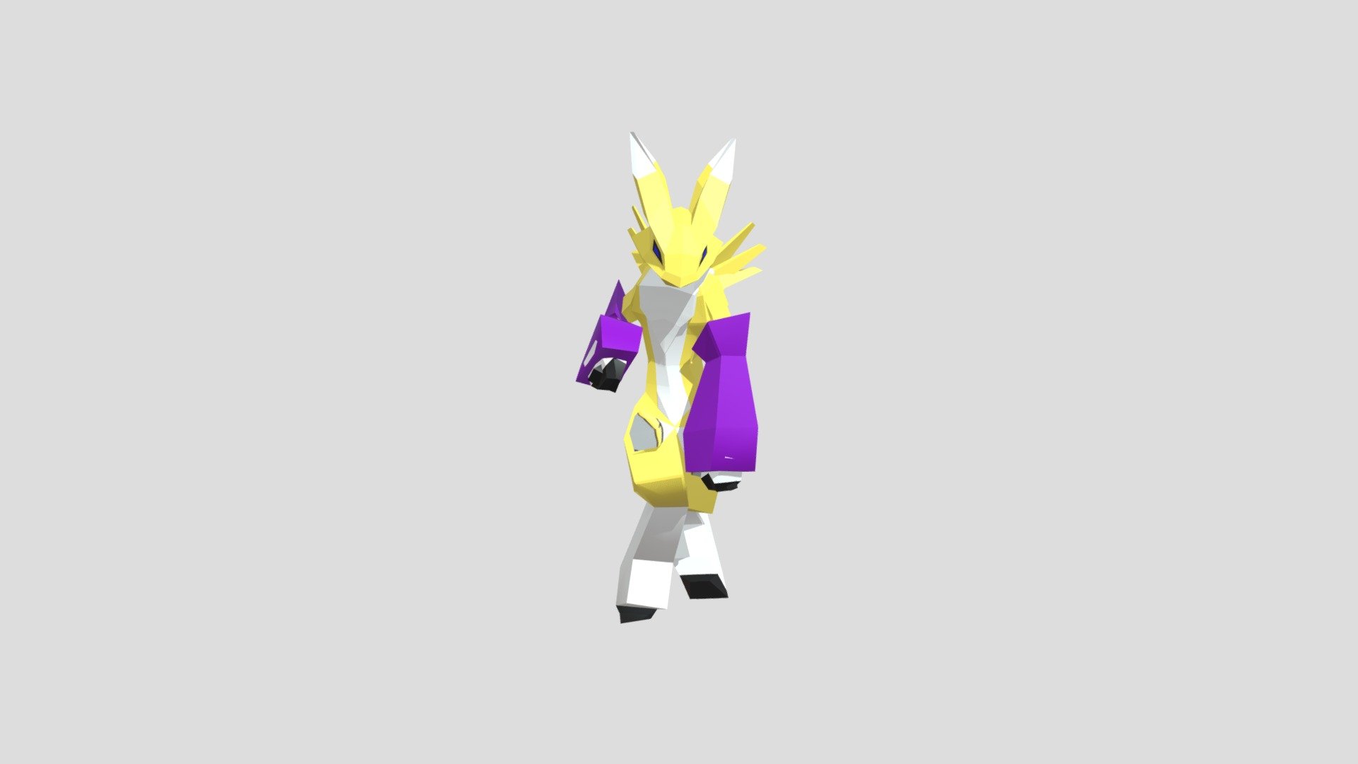 Renamon Lowpoly (PSX/Dreamcast-style) - Download Free 3D model by ...