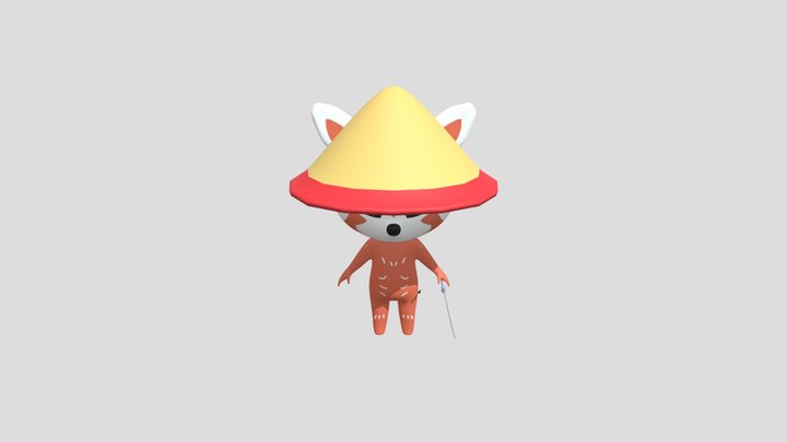 Chibi Red Panda 3D Model