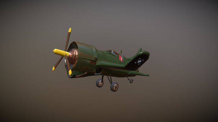 Avión WW2 3D Model