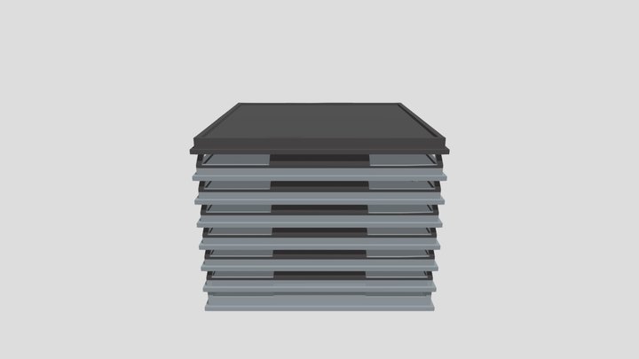 Simple Parking Garage 3D Model