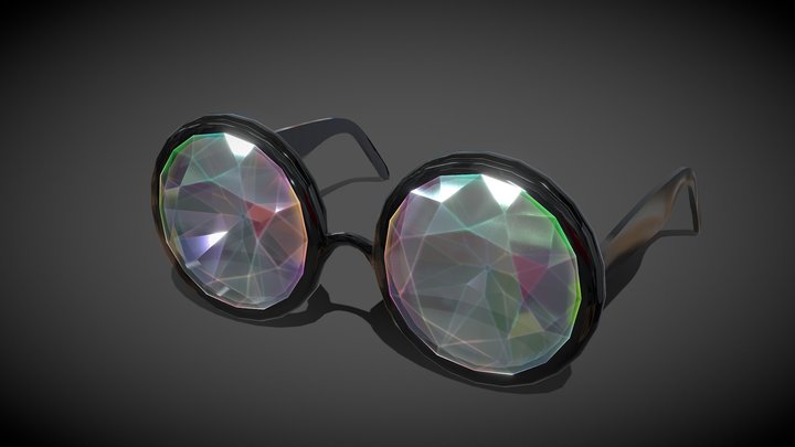 Diamond Party Glasses 3D Model