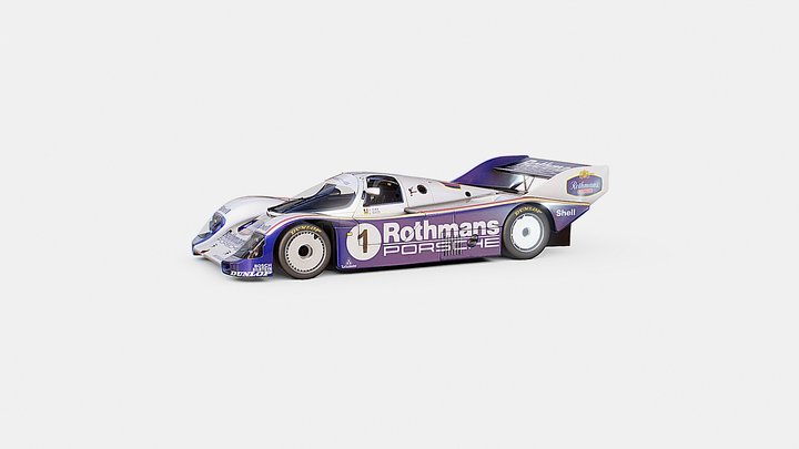 Porsche 962c | www.vecarz.com – Modelo 3D gratuito STL