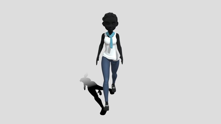 Rain_ Basic Walk Cycle_COMPLETE 3D Model