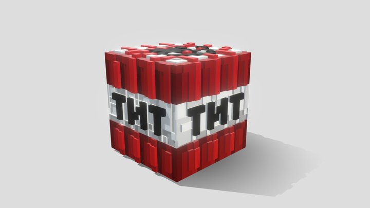 3d Minecraft Tnt 3D Model