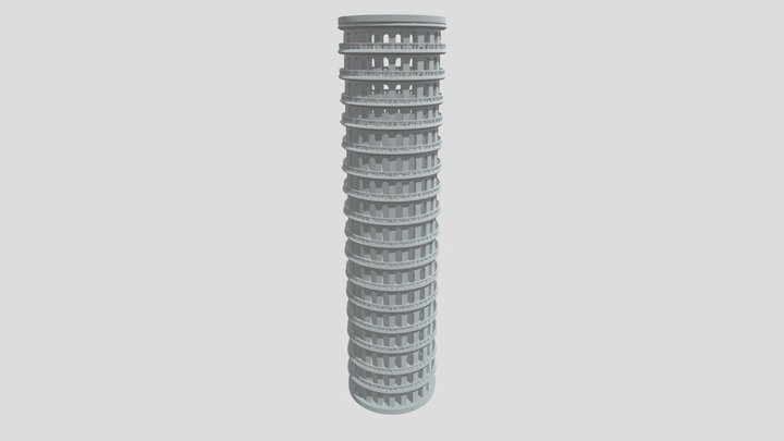 Tower of Repeating Arches 3D Model