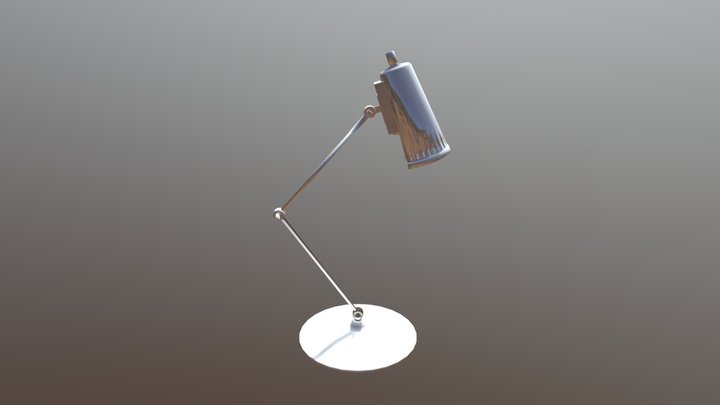 Metallic table lamp 3D Model