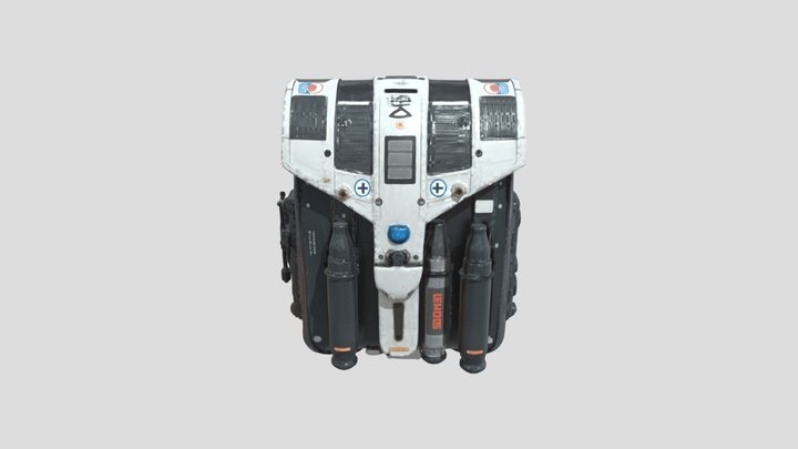 Futuristic Cyberpunk Ammo Pouch – Modelo 3D gratuito STL