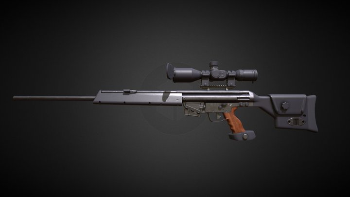 Heckler & Koch PSG 1 3D Model