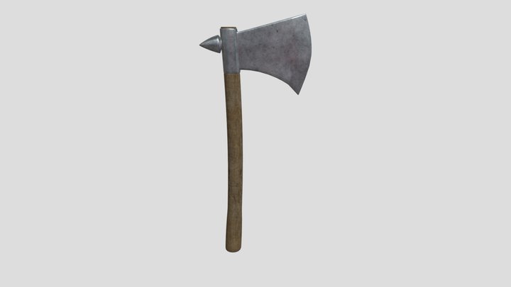 Medieval Battle Axe – Game Ready PBR 3D Model 3D Model