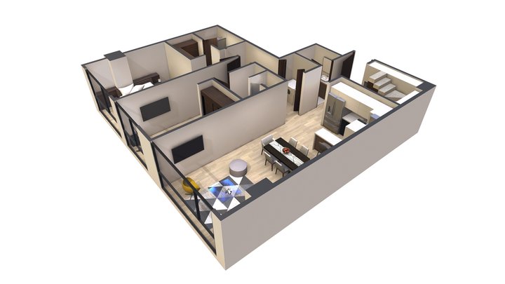 PH102A (Planta Baja) 3D Model