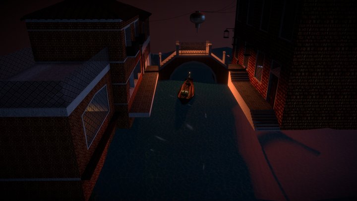 'Lost Treasure' in Venice 3D Model
