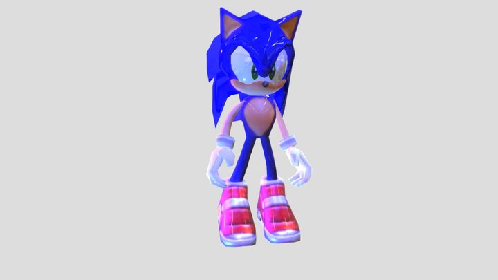 Sa2 Hedgehog 3D Model