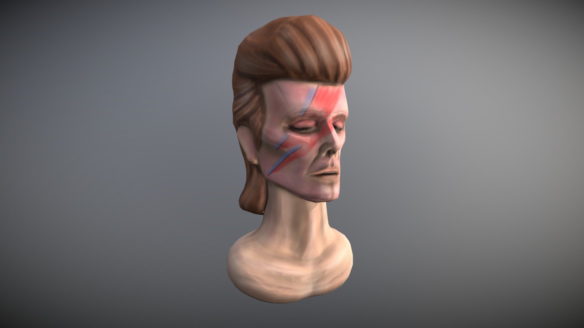 david bowie low poly