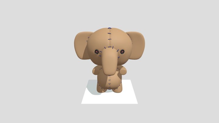 Mr Teddyphant 3D Model