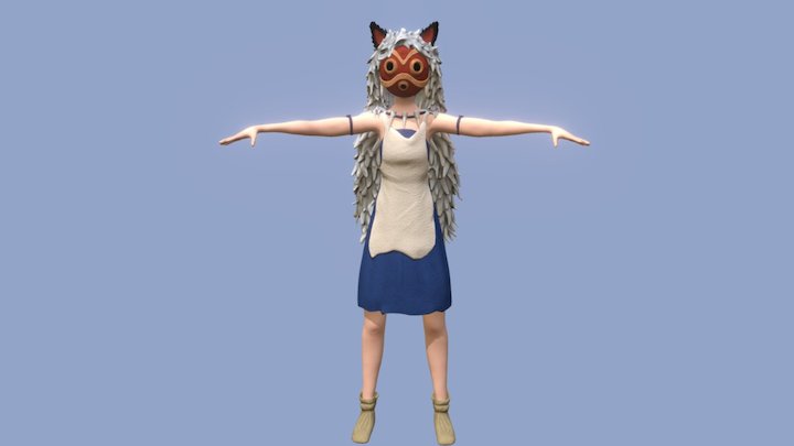 Princess Mononoke - School Project 3D Model