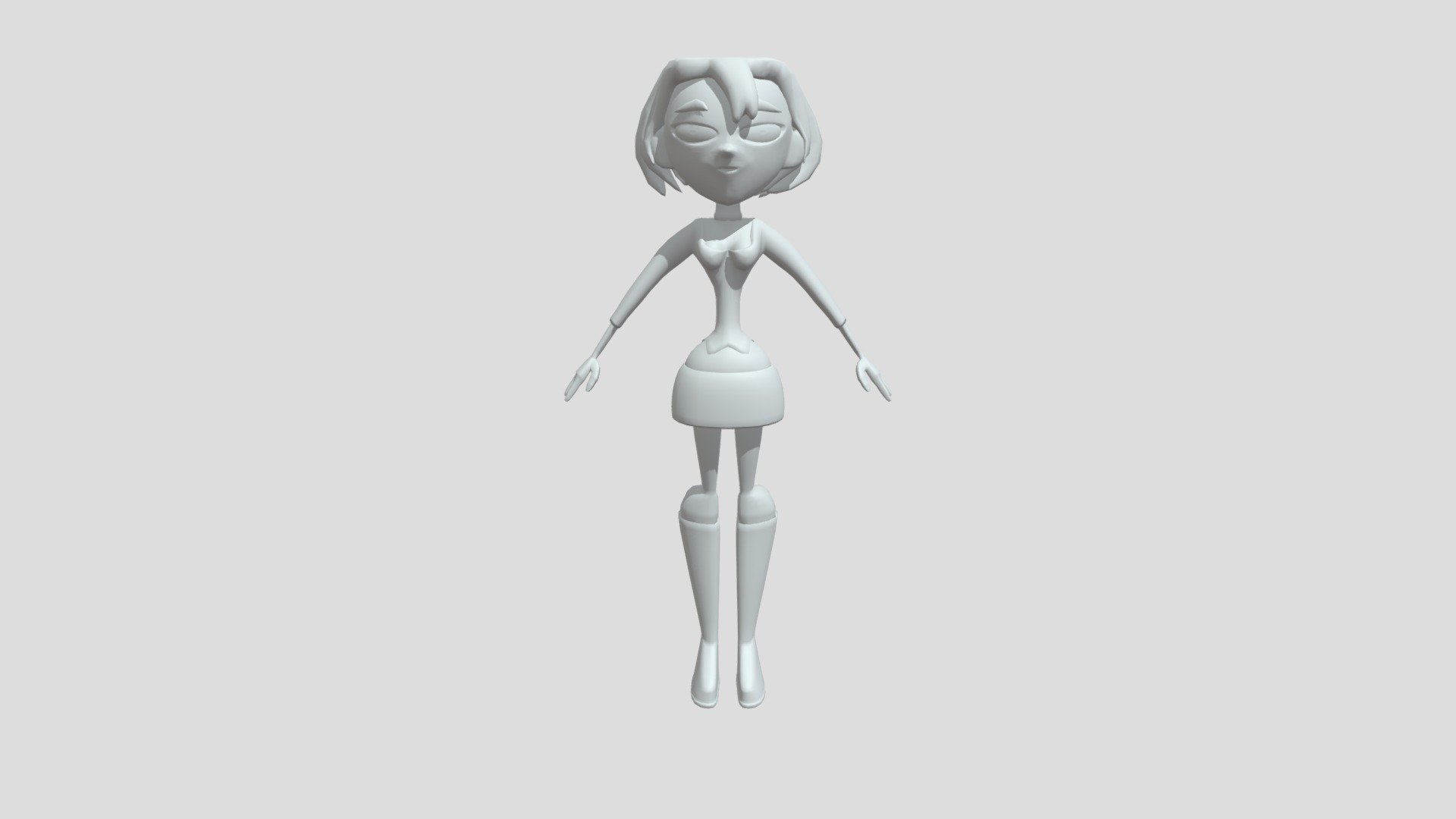 Gwen Total drama island 3D model 3D printable