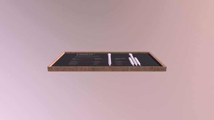 Information Post - SpaceX Scene 3D Model