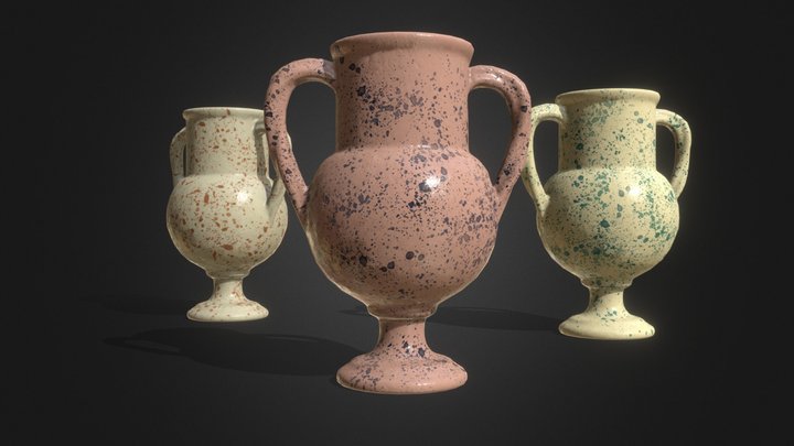 Splatter Vase 3D Model