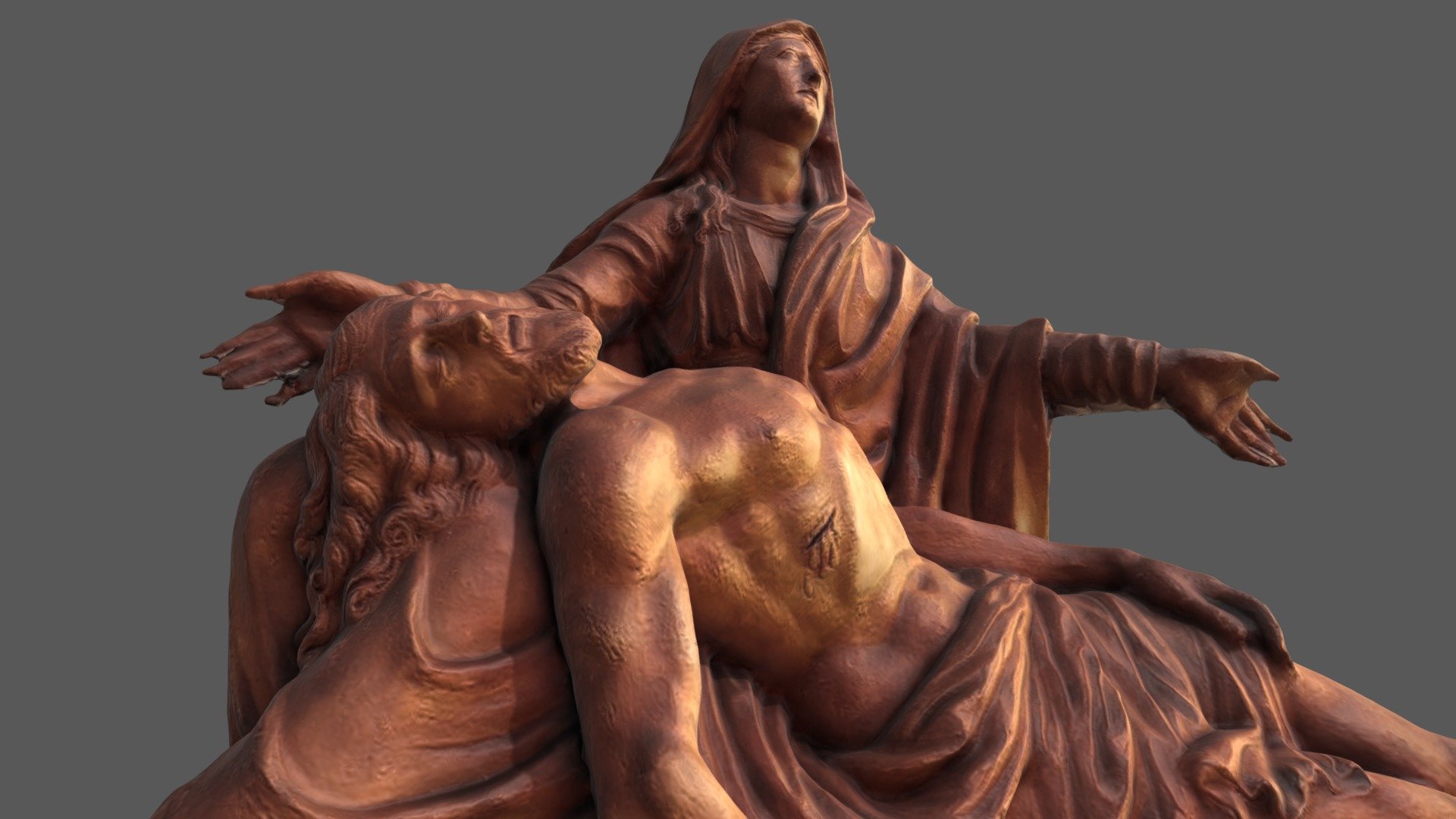 Piedad, terracota. Museo Soumaya
