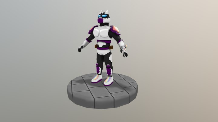 Jump Rider with Textures 3D Model