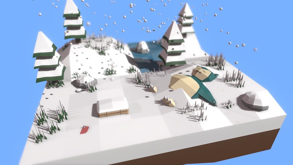 Bosque Invierno / Winter Forest - 3D model by Cristian Prieto ...