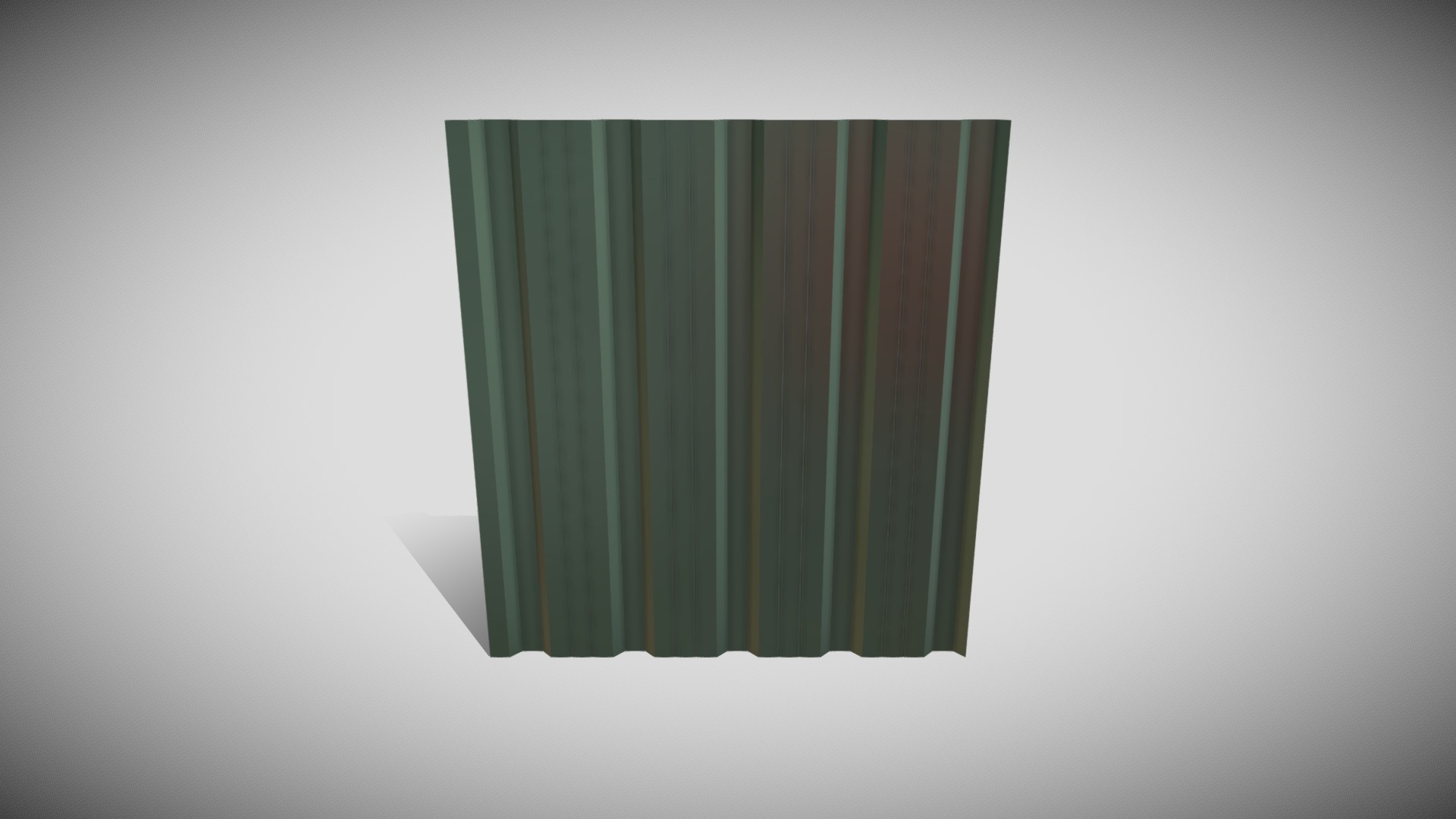 3D model Warehouse Cladding - This is a 3D model of the Warehouse Cladding. The 3D model is about a green square object.