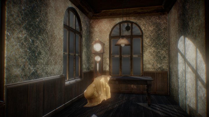 Attic Room Full 3D Model