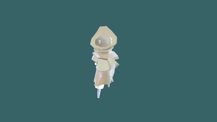 Animated Mage 3D Model
