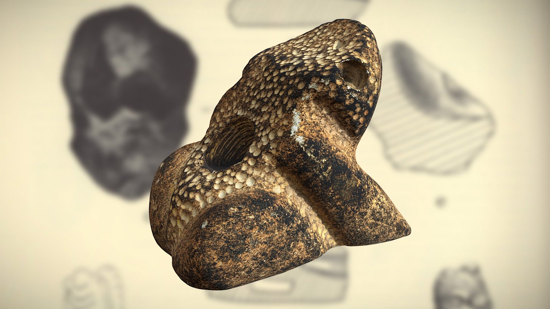 Florence Frog Effigy Pipe