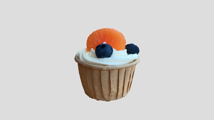 Cupcake Orange - RealityScan 3D Model