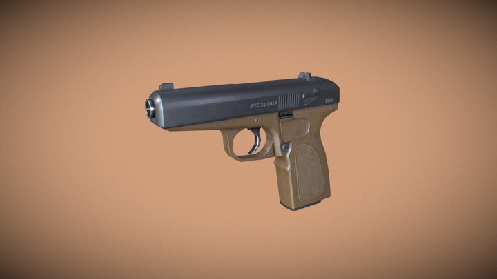 The pistol 3D Model