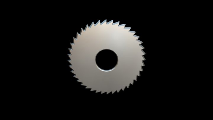 10　等角フライス　Double Angle Milling Cutter　双角铣刀 3D Model