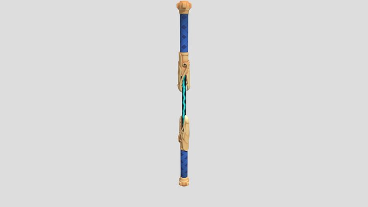Fortnite Ninjago Jay's Nunchucks 3D Model