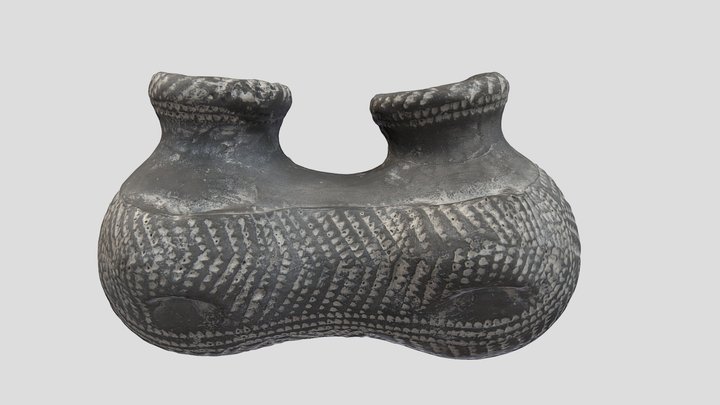 Réplica del vaso geminado de la Coveta de L'Or 3D Model
