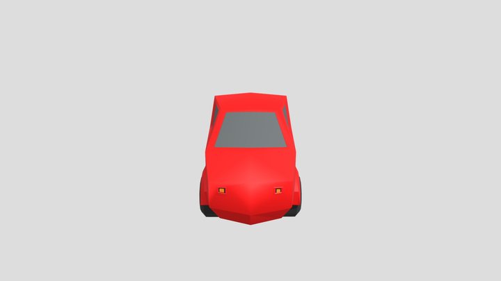 Low-Poly Car 3D Model