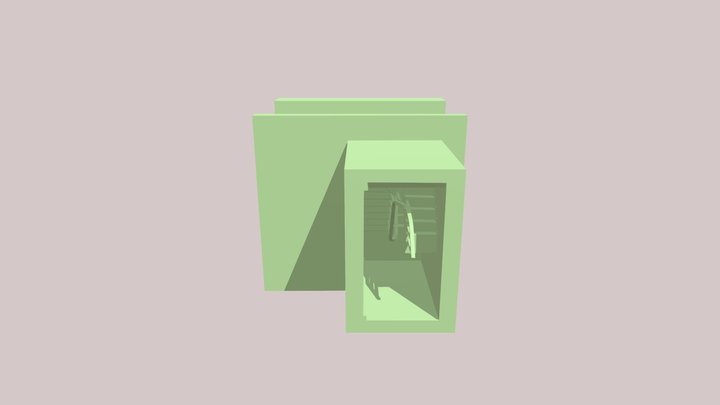 Scan cầu thang bộ - Nhà chị Hiền 3D Model