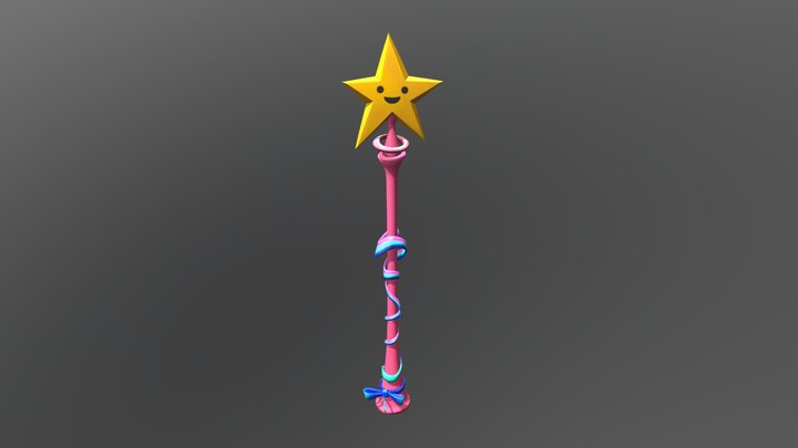 Fortnite - Star Wand Pickaxe (PBR) – Free 3D Model STL