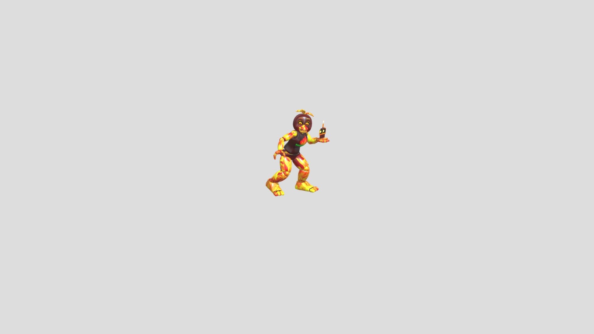 Firescore Toy Chica (Fanmade fnaf ar skin)