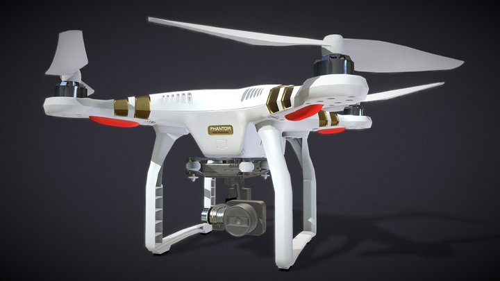 phantom 3 professional drone 3D Model