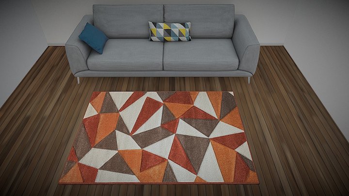 Alfombra Houston, Dib 3D Model