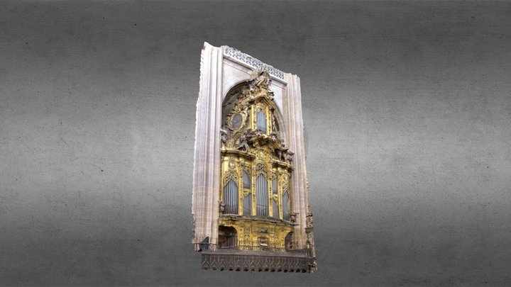 Órgano del Evangélio de la Catedral de Segovia 3D Model