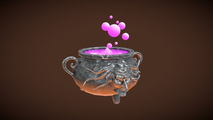 Witches Cauldron 3D Model